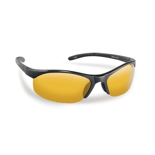 Flying Fisherman Flying Fisherman 7793BY Bristol Polarized Sunglasses; Black Frames With Yellow-Amber Lenses 7793BY